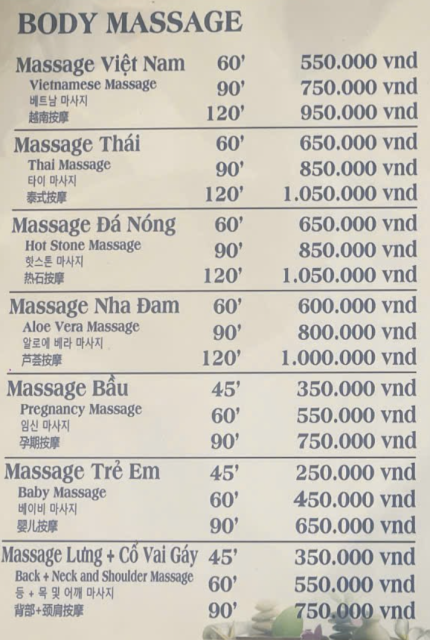 Bảng giá